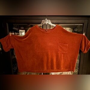 Rust Oversized Top by White Birch size 1x